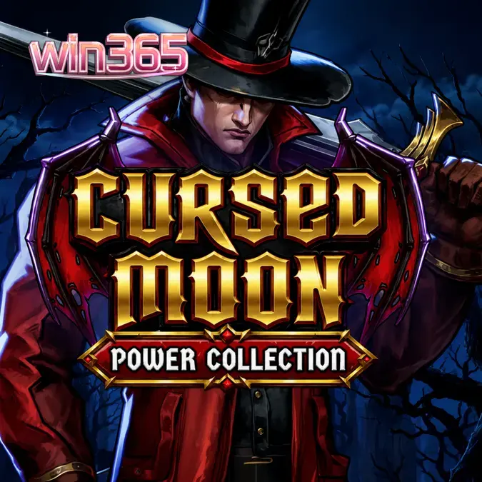 Cursed Moon Power Collection slot theme featuring gothic monster hunting elements
